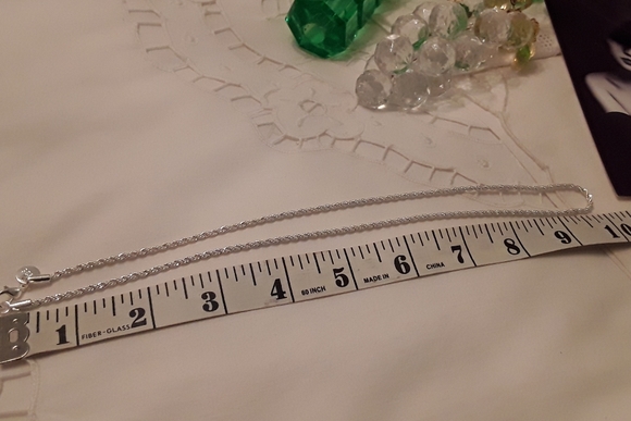 NEW, 925 STERLING SILVER 2MM D/C ROPE NECKLACE 20" - Picture 5 of 14